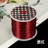 Hilo Elástico Plano de Seda de Colores Hilo para Cuentas Hecho a Mano DIY Hilo para Joyería de Cristal Alambre para Cuentas Resistente al Desgaste Material Accesorios para Joyería