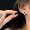 Encantadores aretes de piedra blanca aretes para mujer 2023 nuevos aretes únicos de moda para mujer diseño nicho aretes de alta gama