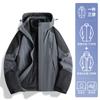 NASA Outdoor Three-in-One Jacket Masculino Nova Primavera e Outono Moda Marca Soft Shell À Prova de Vento Jaqueta Impermeável para Amantes