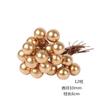 Venda Quente Transfronteiriça Flor Artificial Dourada Decoração de Casamento Material Floral Plástico DIY Estames de Espuma com Galhos Buquê Seco