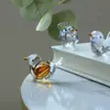 Animais Transfronteiriços Vidro Cristal Pássaro Casa Carro Escritório Artesanato de Mesa Gato e Cachorro Enfeites Decorações de Vidro