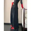 Pantalones de chándal blancos holgados de pierna ancha para mujer, cintura alta, cordón elástico, sueltos, hasta el suelo, adelgazantes para figura de pera, casual, deportivos, mixtos