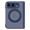 Adequado para o telefone dobrável Apple iPhone Duo, apresentando acabamento fosco, adsorção magnética, suporte giratório e capa protetora à prova de quedas.