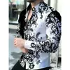 Camisa de Manga Larga con Estampado Digital 3D de Moda Europea y Americana para Hombre Tallas Grandes, Dropshipping en AliExpress, Amazon y Sitios Web Independientes