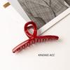 Año Nuevo Rojo Rojo Ferrari Nuevo Pinza Festiva para el Cabello Largo 13CM Corto 8CM Nicho Accesorios Personalizados para el Cabello Clip para la Cabeza de Mujer