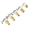 Conector Estándar de Cobre Puro de 4/6 Pulgadas Conector Universal Blanco Niple para Lavadora Conversión Universal para Fregadero Niple de Cobre