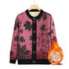 Cárdigan para Madre Top Ropa Mujeres de Mediana Edad y Ancianas Chaqueta Holgada de Forro Polar Otoño e Invierno Prendas de Punto Chaqueta Cálida Casual
