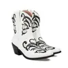 Tamanho 34-46 Botas de Cano Médio Outono e Inverno Amazon Botas de Couro Femininas Transfronteiriças Bico Quadrado Slip-On Salto Alto Sapatos Femininos Aliexpress