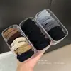 Cuerda para Cola de Caballo Alta Diadema Banda para el Cabello Banda de Goma Elástica y Duradera para el Cabello de Mujer Lazo para el Cabello 2025 Nuevo Elegante Accesorio para la Cabeza de Primavera y Verano