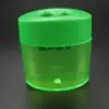 Comercio Exterior Sacapuntas de Plástico de Cuatro Colores Gran Capacidad Estilo Clásico Doble Agujero Calibre 8 mm/11 mm 537A Diseño Geométrico