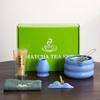 Juego de Té Matcha Transfronterizo Juego de 7 Piezas Estilo Japonés Punto de Arena Esmalte Caja de Regalo Juego de Té Baibenli ins Fengcha Li Cerámica