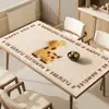 Nuevo Mantel Rectangular de Cuero para Mesa de Comedor, Impermeable, Resistente al Aceite, No Lavable, Anti-quemaduras, Antideslizante, Protector de Mesa de Centro