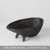 Mesa de Centro Retro Minimalista para Sala de Estar Frutero Bandeja para Encimera de Restaurante Bar Habitación de Muestra Adorno de Decoración para el Hogar Negro