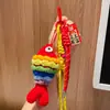 Colgante Llavero de Lana Koi Bendición, Hazte Rico Inmediatamente, Colgante para Bolsa, Regalo, Pez Cada Año, Regalo Pequeño