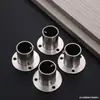 Assento de Flange Aço Inoxidável 304 Espessado Pé Alto Assento de Flange de Parede Assento para Varão de Roupa Pé Alto Assento para Tubo Redondo de Roupa Assento para Tubo de Toalha