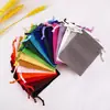 Fabricante de bolsas de terciopelo, bolsa de terciopelo para power bank móvil, bolsa para joyas, bolsa de terciopelo negro con cordón, bolsa para accesorios de joyería