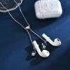 Nuevos Audífonos Bluetooth Spaceman Cadena Anti-pérdida Dibujos Animados Lindo Collar Magnético Audífonos Inalámbricos Universales Artefacto Anti-pérdida