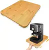 Base Deslizante para Cafetera de Bambú en Stock, Base de Madera Maciza para Electrodomésticos del Hogar, Bandeja de Madera, Base para Electrodomésticos de Cocina