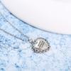Zhen Rong deseo AliExpress Nuevo colgante de 12 piedras de nacimiento Europeo y Americano plateado plata S925 forma de corazón collar de diamantes completo mujeres