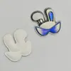 Novos óculos de sol fofos e estilosos de desenho animado, pingente de fivela de coelho, acessório para bolsa, acessório para roupa, acessório para sapato casual