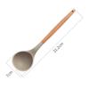Conjunto de utensílios de cozinha de silicone com cabo de madeira espátula de silicone antiaderente colher escorredor de silicone utensílios de cozinha conjunto de 4 peças
