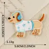 Nueva Etiqueta Bordada Parche Bordado Cachorro Lindo Autoadhesivo DIY Funda para Teléfono Móvil Accesorios Creativos Parche de Tela para Manualidades al por Mayor