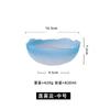 Prato de Frutas Criativo Japonês Tigela de Salada Transparente Borda Dourada Lótus Azul Névoa Simples Casa Hotel Tigela de Prato Frio Conjunto Lavador de Chá