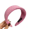 Diadema Rosa Estilo Francés Corona Alta Diadema Ancho Accesorio para el Cabello para Mujeres