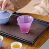 Taza de Prueba Minimalista de Vidrio de Burbujas Resistente a Altas Temperaturas para Té, con Hermoso Diseño de las Dinastías Tang y Song, Adecuada para Juegos de Té Kung Fu y Compartir Té