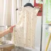 Bata de Noche para Bebé Niña Verano Nueva Dulce Bata de Noche Una Pieza Estilo Padre-Hijo Dibujos Animados Verano Delgada Pijama de Una Pieza para el Hogar