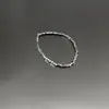 Pulsera de Acero de Titanio Plateado con Correa Ancha Pulsera para Mujer Vintage Y2K Dulce Fresca Spice Girl Pulsera de Nicho Accesorios de Joyería