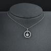 Collar con Sentido del Diseño Nicho INS Lujo Ligero Combinable Cadena de Cuello de Diamantes Colgante de Zirconia para Mujer Cadena para Clavícula Joyería x7553