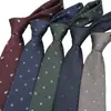 Corbata de Estilo Nuevo, Corbata Formal, Corbata de Moda para Negocios Jacquard, Corbata de Hombre de Lunares de 8 cm, Entrega Directa de Fábrica