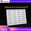 Suporte interno de algodão perolado Epe branco antiestático, posicionamento da bandeja de embalagem, espuma de virada, forro de formato especial, pode ser personalizado
