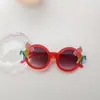 Novos óculos de sol infantis estilo coreano personalizados para meninos e meninas óculos de passarela unicórnio proteção UV óculos de sol em PC
