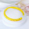 Tienda de oro con alambre de copo de nieve de oro antiguo trefilado punto de taladro apertura pulsera para mujer sentido de gama alta cobrechapado en oro sólido