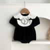 Vestido de meninas verão nova moda bordado princesa saia bebê corpo roupas saco peido roupas crianças irmãs