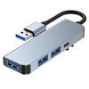 Hub USB Transfronterizo Hub 4 en 1 Uno a Cuatro 3.0 Divisor Tipo C para Laptop Expansión USB