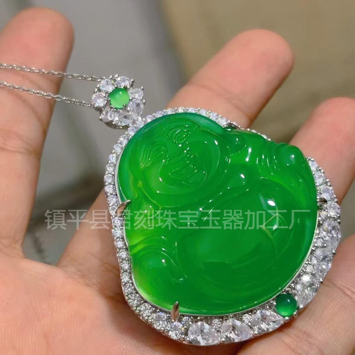 玉髓佛公吊坠
