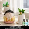 Pedra difusora de aroma de Buda versão Q, óleo essencial para quarto, uso doméstico criativo, fragrância premium duradoura, ornamento de mesa de cristal com flor seca
