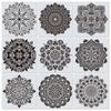 Amazon transfronteiriço 12 polegadas Mandala Mandala modelo auxiliar para pintura azulejo parede de pedra pintura spray