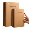 Papel kraft engrosado costura diario simple cuaderno cuaderno cuaderno al por mayor a5b5 cuadrado línea horizontal