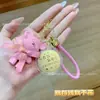 2026 Chaveiro Princesa Urso Violento Banhado a Ouro Pingente de Bolsa Urso de Lã Pingente de Celular