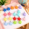 Dulce de Color Candy de Venta Caliente Transfronterizo Colgante de Estrella de Cinco Puntas Resina DIY Accesorios Hechos a Mano Pendientes Collar Pulsera Llavero Adorno Colgante