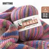 290 Ovillos de Lana Teñida Hilo Medio-Grueso, Suministro Directo del Fabricante para Comercio Exterior Transfronterizo, Específicamente para Bufandas de Punto a Mano, Chales y Crochet DIY