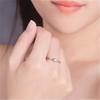 Versión coreana de anillo de compromiso con forma de corazón, anillo de diamantes, para mujer, directo de fábrica, chapado, joyería 925, anillo de pareja al por mayor