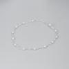 Collar de perlas de agua dulce naturales de lujo con diseño personalizado para mujer, estilo coreano, con forma de codo ondulado y cadena de clavícula.