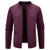 Otoño Invierno Nuevo Suéter de Punto Grueso con Cuello Alto para Hombre, Talla Grande, Chaqueta Cardigan Casual de Moda