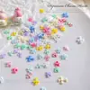 Accesorios de Cromo de Corazones de Colores de 12 Compartimentos para Arte de Uñas Dopamina Tamaños Mixtos Flor Militar 3D Decoraciones para Uñas DIY