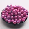 Contas redondas acrílicas degradê 8mm contas de tinta cerâmica imitação acessórios para pulseira DIY brincos broche corrente de celular